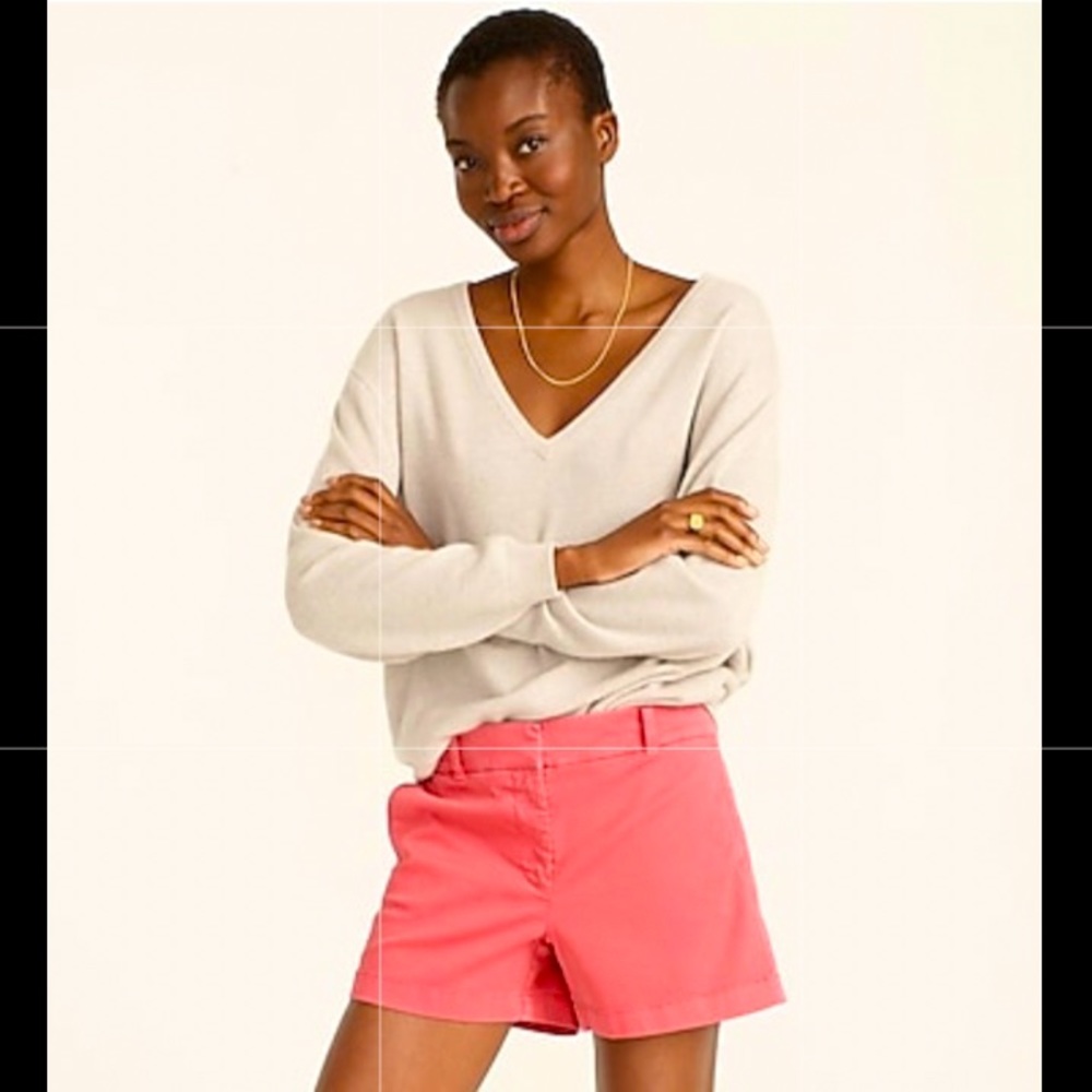 Bright pink 3” J Crew  chino shorts